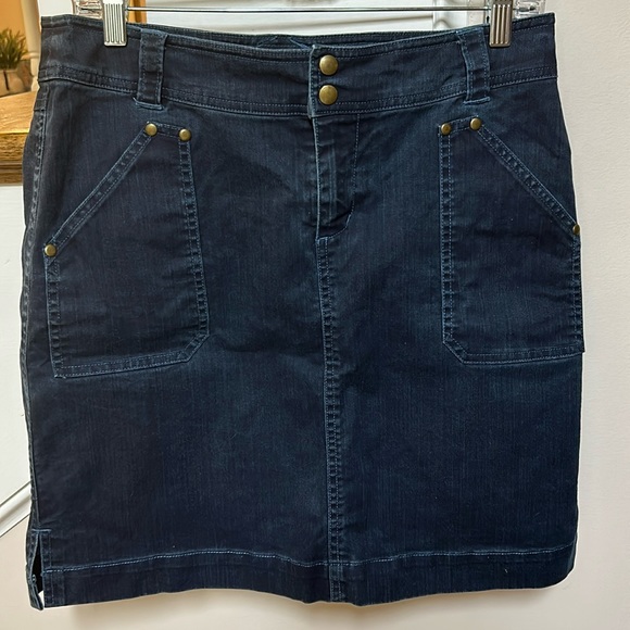 Kuhl Dresses & Skirts - Kuhl like new dark wash denim mini skirt